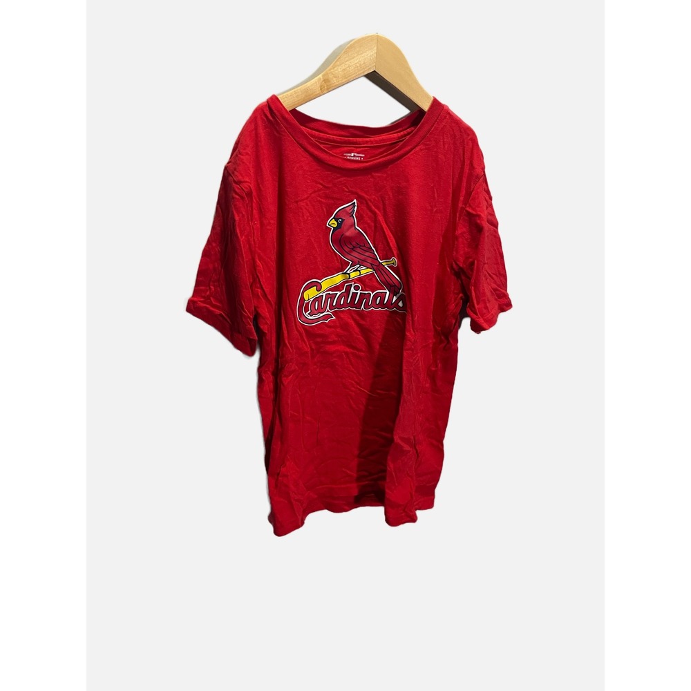 MLB St. Louis Cardinals T-Shirt Kids Size L 14/16‎ Red Graphic Tee Baseball Fan